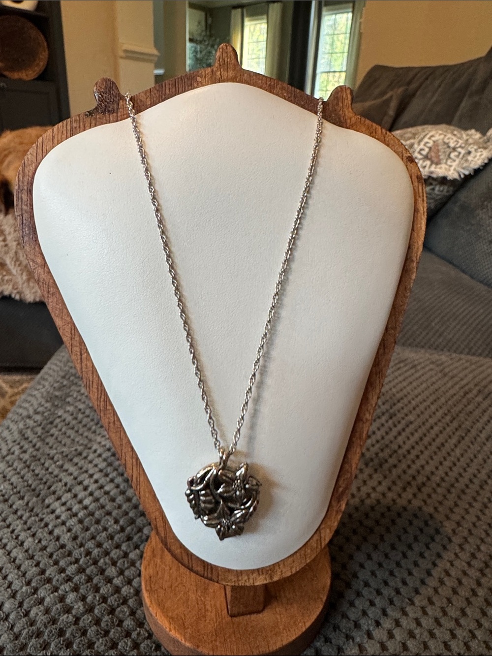 Camco Silver-Tone Heart Pendant Necklace - Women's Jewelry